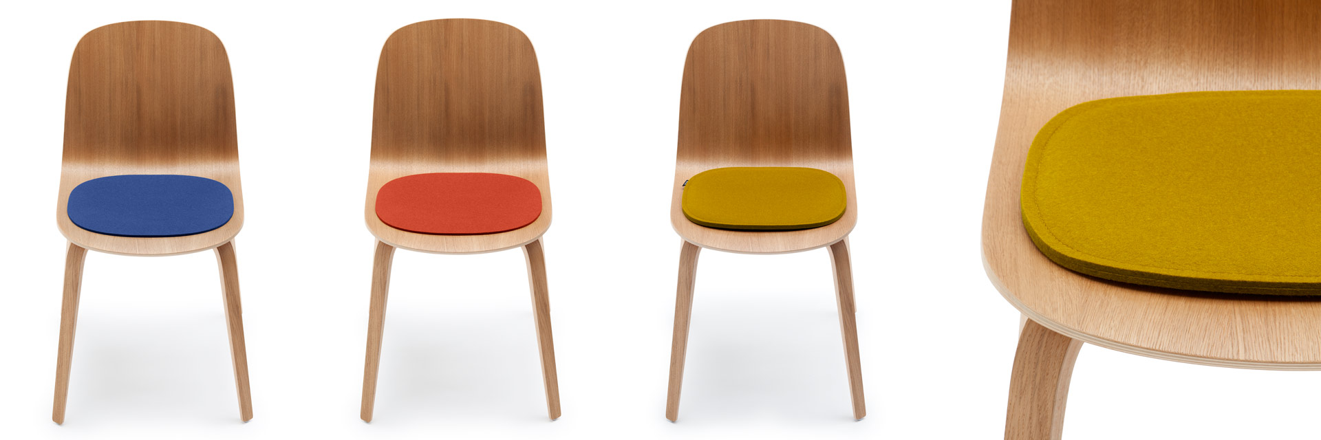 Sitzauflagen - Design Filzauflagen für Stühle