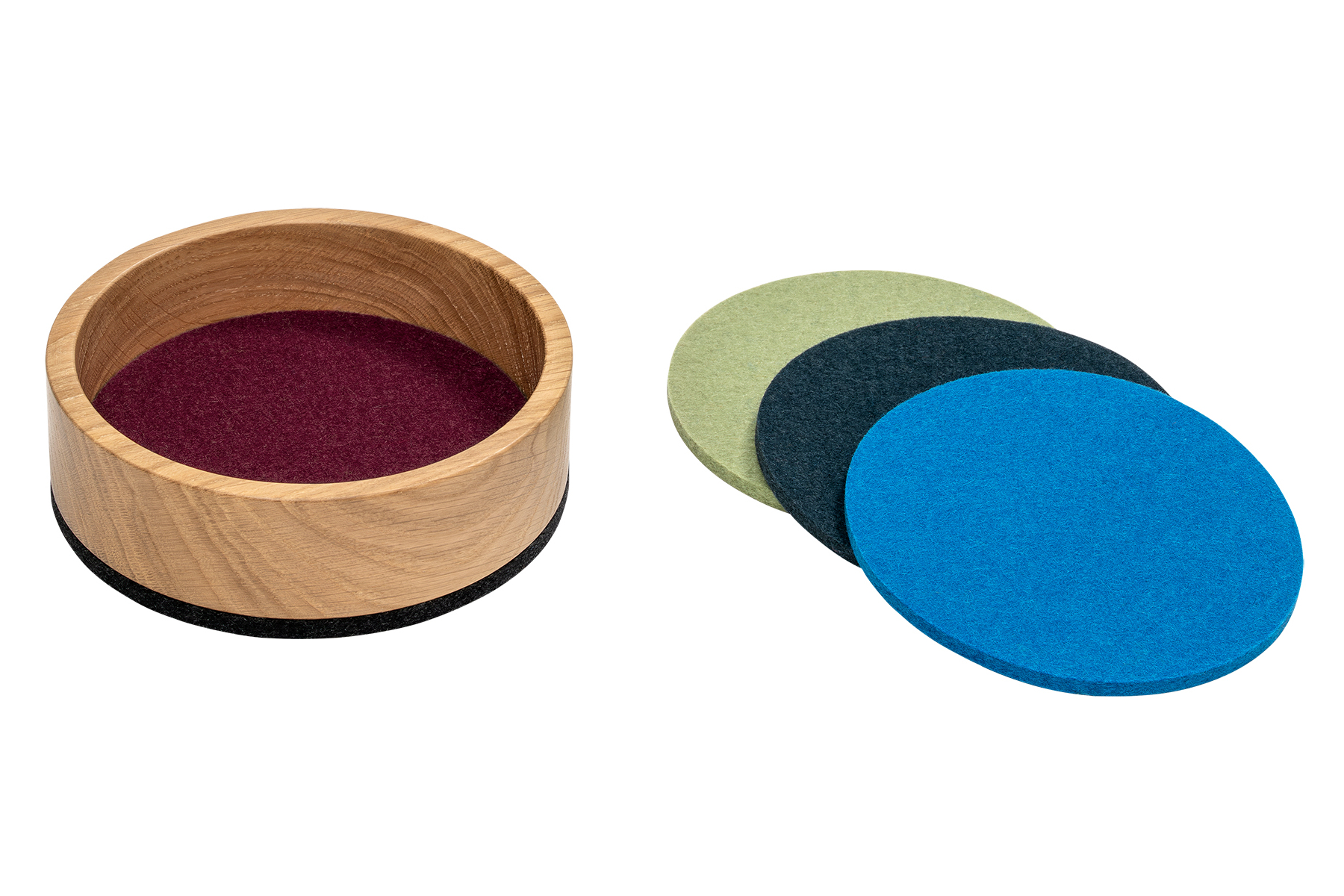 Holz-Bowl S mit 4 Filzböden