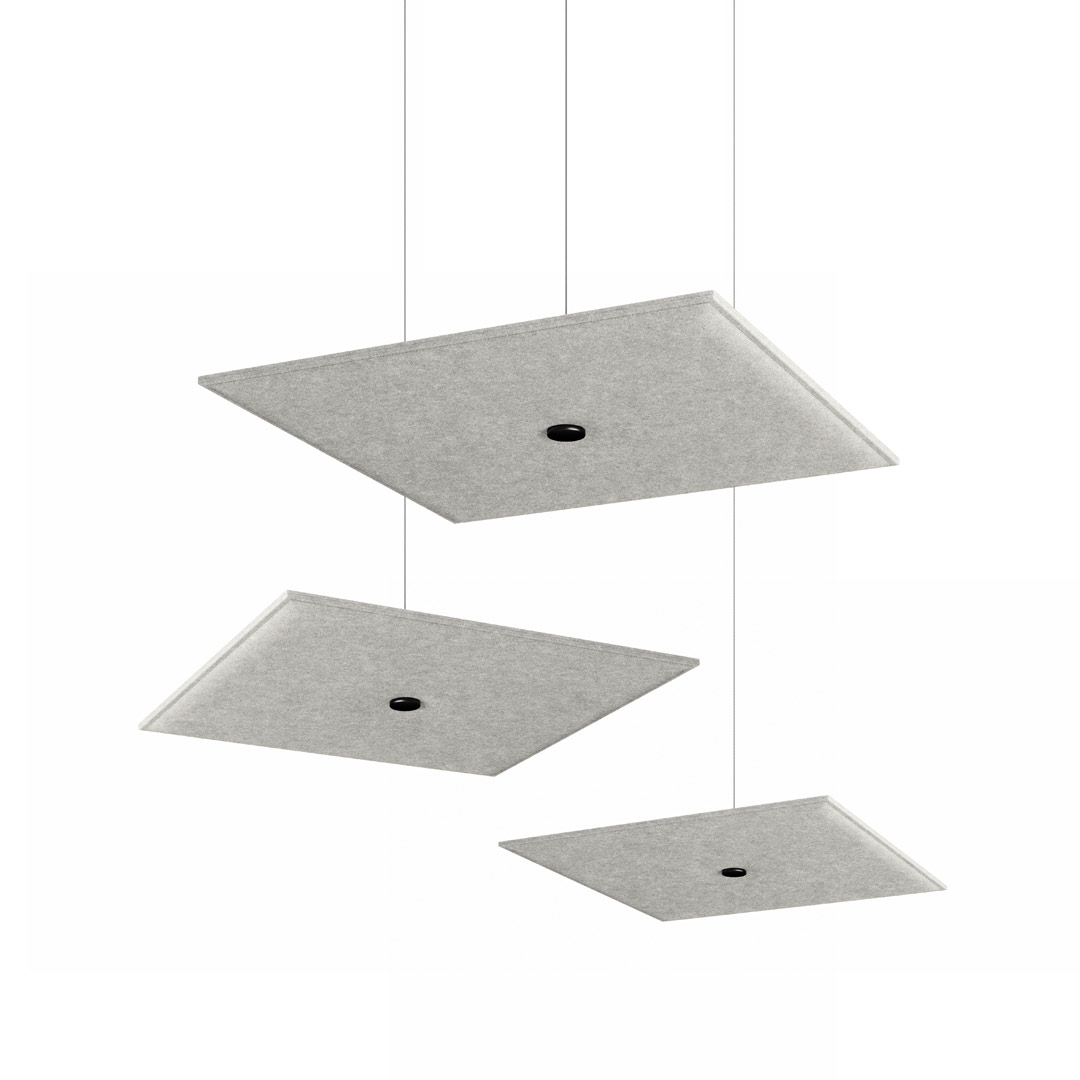 Deckenelement Spot Square 3er-Set