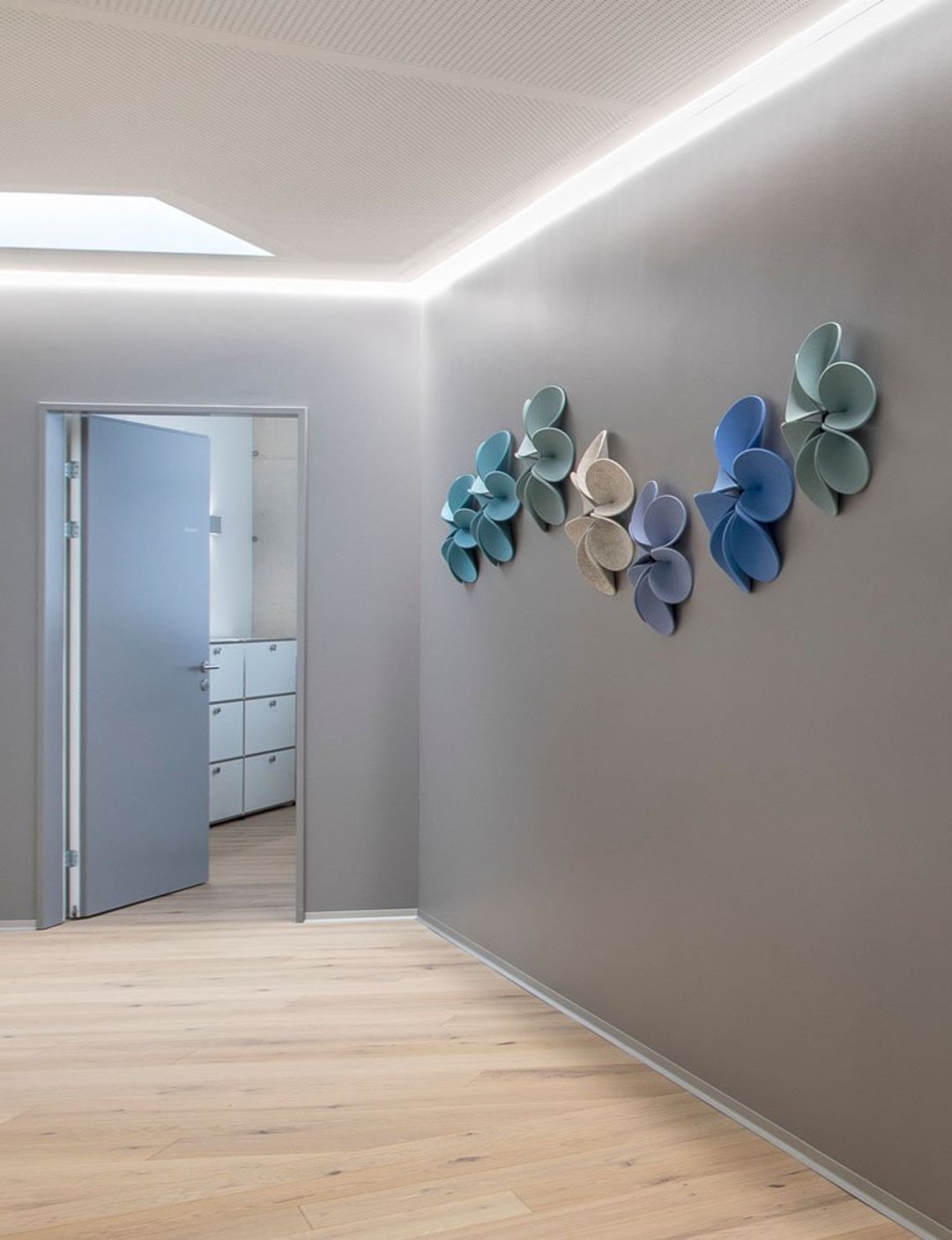 HEY-SIGN_Wandelement_Silent_Flower_S Wall element bloom 3 pcs. set in S-M-L