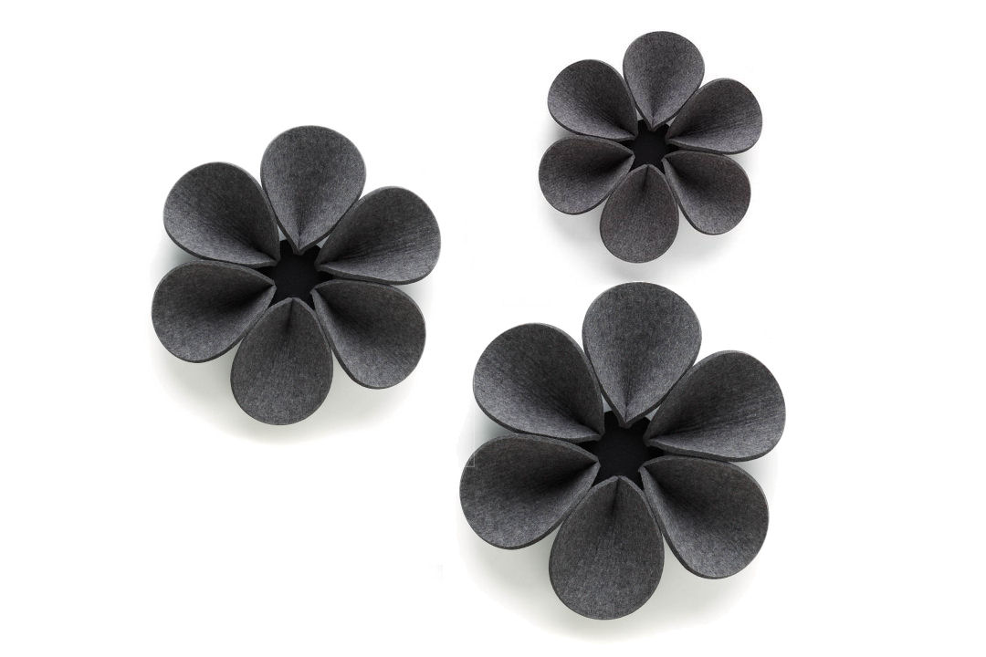 Wall element Silent Flower 3 pcs. set in S-M-L 