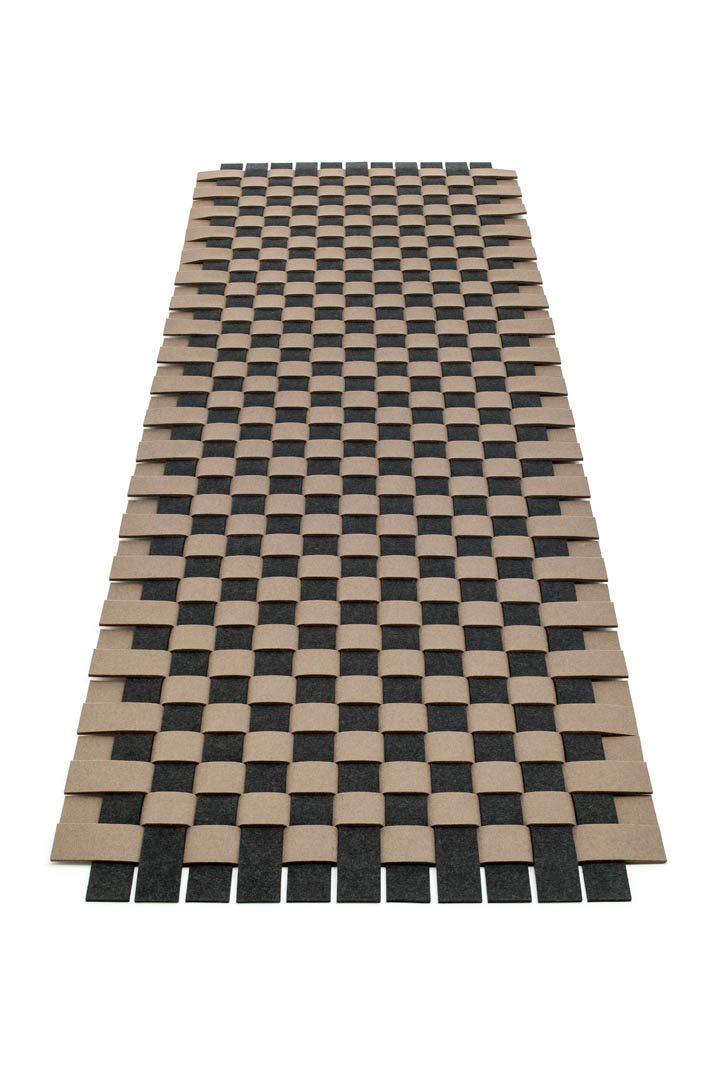 Rug woven 5 bi-coloured