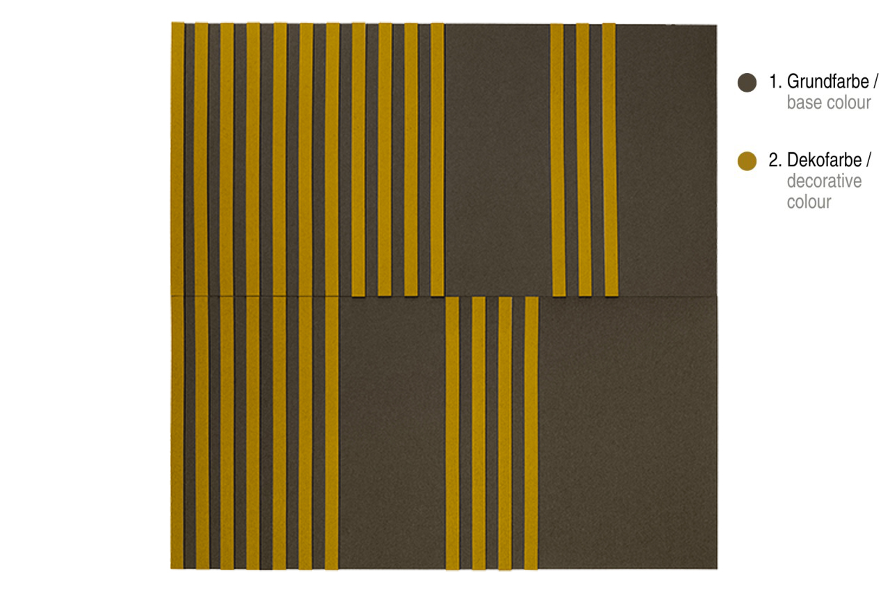 Akustikwandbild Silent Line